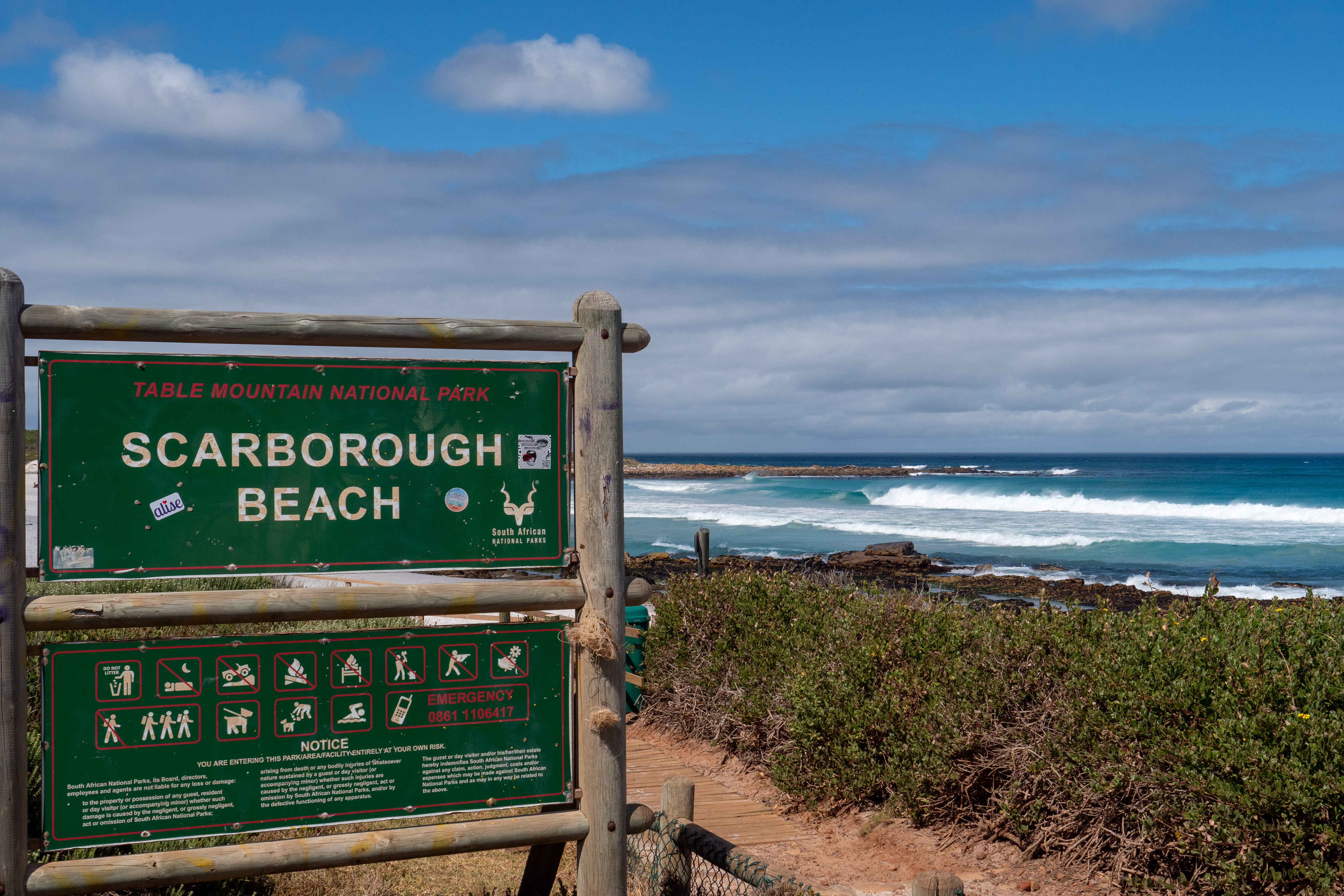 Scarbourogh Beach am indischen Ozean
