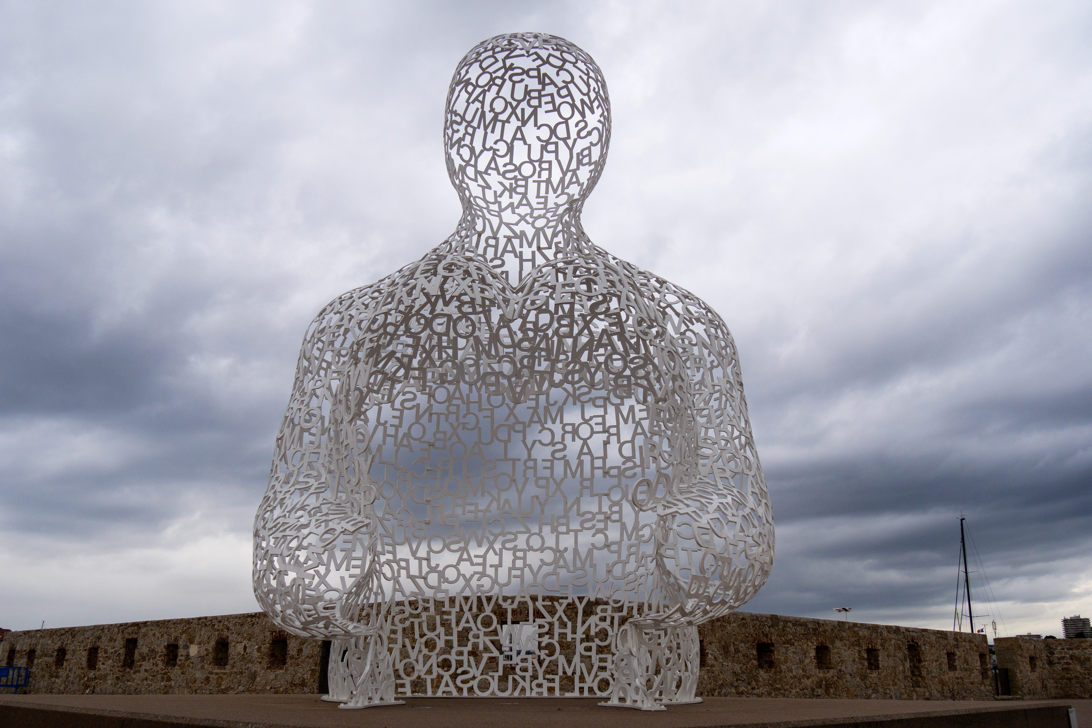 Der Nomade von Jaume Piensa, Antibes